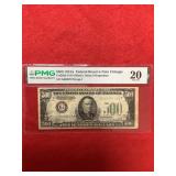 1934A $500 Federal Reserve Note Chicago PMG20
