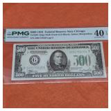 1934 US $500 Banknote PMG 40