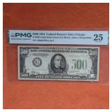 1934 US $500 Banknote PMG 25