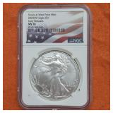 2024 American Silver Eagle Type 2 MS70