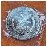 1oz .999 Fine Silver Round 1974