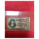 US 10 Cent Fractional Currency
