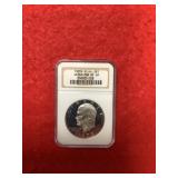 1973 S Ultra Cameo PF69 Eisenhower Silver Dollar