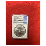 2021-S MS70 FDI American Silver Eagle
