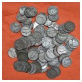 16oz (1 lbs) 1940s US Silver War Nickels