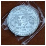 1oz .999 Fine Silver Round 1974 US Trade