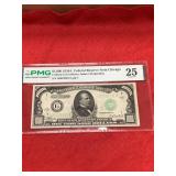 1934A $1000 PMG 25 Federal Reserve Note Chicago