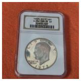 1972S Silver Eisenhower Dollar Ultra Cameo PF69