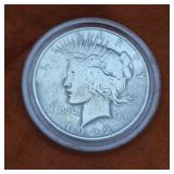 1922D US Silver Peace Dollar