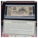 1800s Bank of Georgia $10 Note in Case