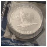 .999 Silver Round 2014 Canadian $20 Goose Sealed