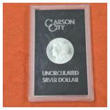 1884 Uncirculated Carson City Morgan US Silver