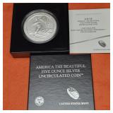 5oz .999 Fine Silver Giant Quarter Design