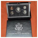 1992 US Mint Premier Silver Proof Set