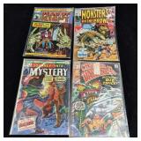 Four Vintage Spooky Marvel Comics