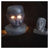 Stone Idols 4' Lamp and 2.5' Figure