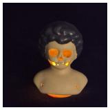 Hand Carved Skull 3.5' Figure with Light