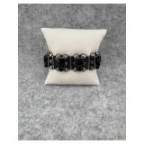 Mexican Sterling Silver Link Bracelet with Hand