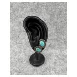 Southwestern Sterling Silver Oval Turquoise