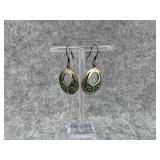 Mexican Sterling Silver Green Malachite Inlay