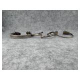 Lot of 3 Sterling Silver Cuff Bracelets