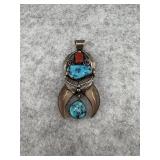 Native American Style Sterling Silver Pendant