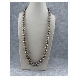 Sterling Silver Ball Bead Necklace