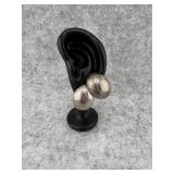 Sterling Silver Puffed Dome with an Intricate