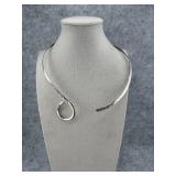 Open Sterling Silver Collar Necklace by Sarda