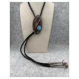 Native American Style Bolo Tie with an Sterling