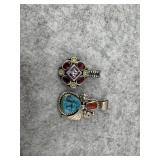 Lot of Two Sterling Silver Pendants with