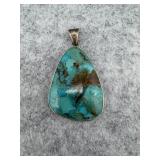 Sterling Silver Turquoise Gemstone Pendant