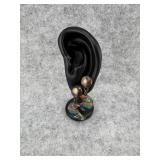 Southwestern Sterling Silver Crescent Moon Dangle