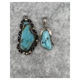 Lot of 2 Native American Sterling Silver