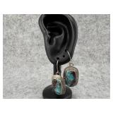 A Larson L Lee Sterling Silver Turquoise Earrings