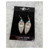 Sterling Silver Dangle Earrings with an Arrowhead