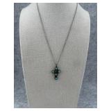 Sterling Silver Cross Pendant with Small