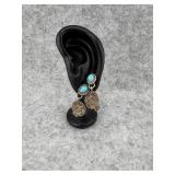 Sterling Silver and Turquoise Kokopelli Dangle