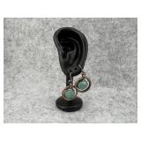 Sterling Silver and Turquoise Dangle Earrings