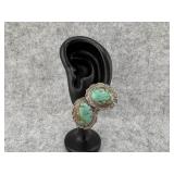 Southwestern Style Sterling Silver Turquoise Oval