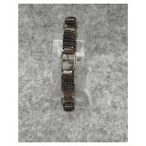 Sterling Silver Coiled Bar Link Toggle Bracelets