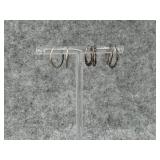 Lot of Three Dainty Sterling Silver Earrings
