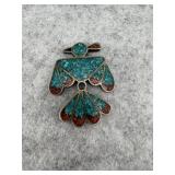 Sterling Silver Southwest Thunderbird Charm with