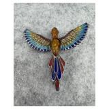 Sterling Silver Bird Brooch