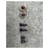 Lot of 3 Sterling Silver of Dangling Earrings