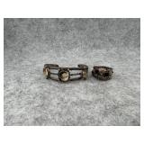 Sterling Silver Bracelet and Ring without Stones