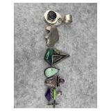 Lot of 7 Southwestern Sterling Silver and