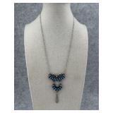 Zuni Sterling Silver and Turquoise Cluster