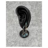 Sterling Silver Dangle Earrings with Delicate Fan