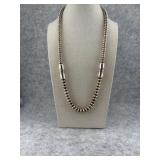 Sterling Silver Navajo Pearl Bead Necklace